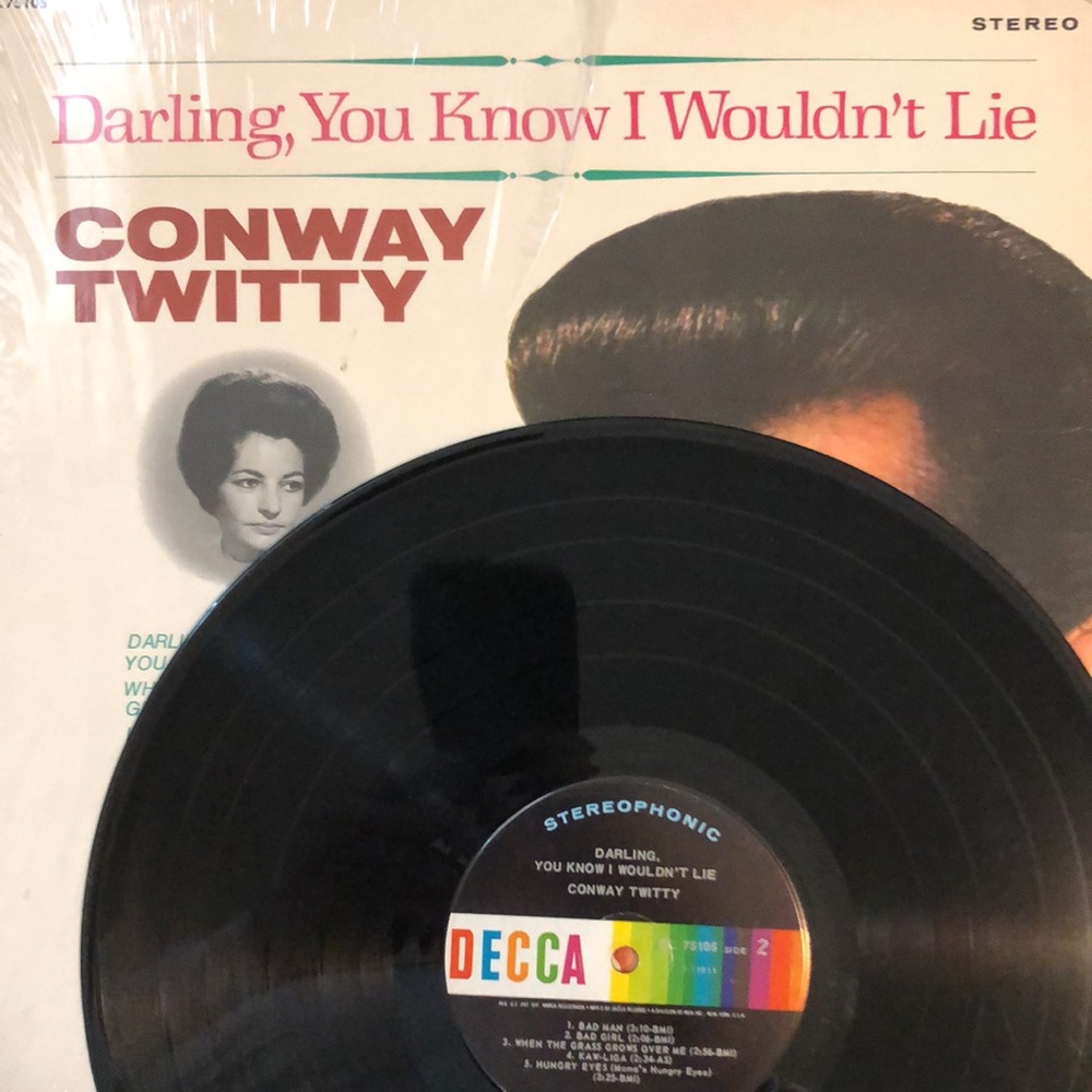 Conway Twitty Darling You Know I Wouldn't Lie Vinyl Lp '69